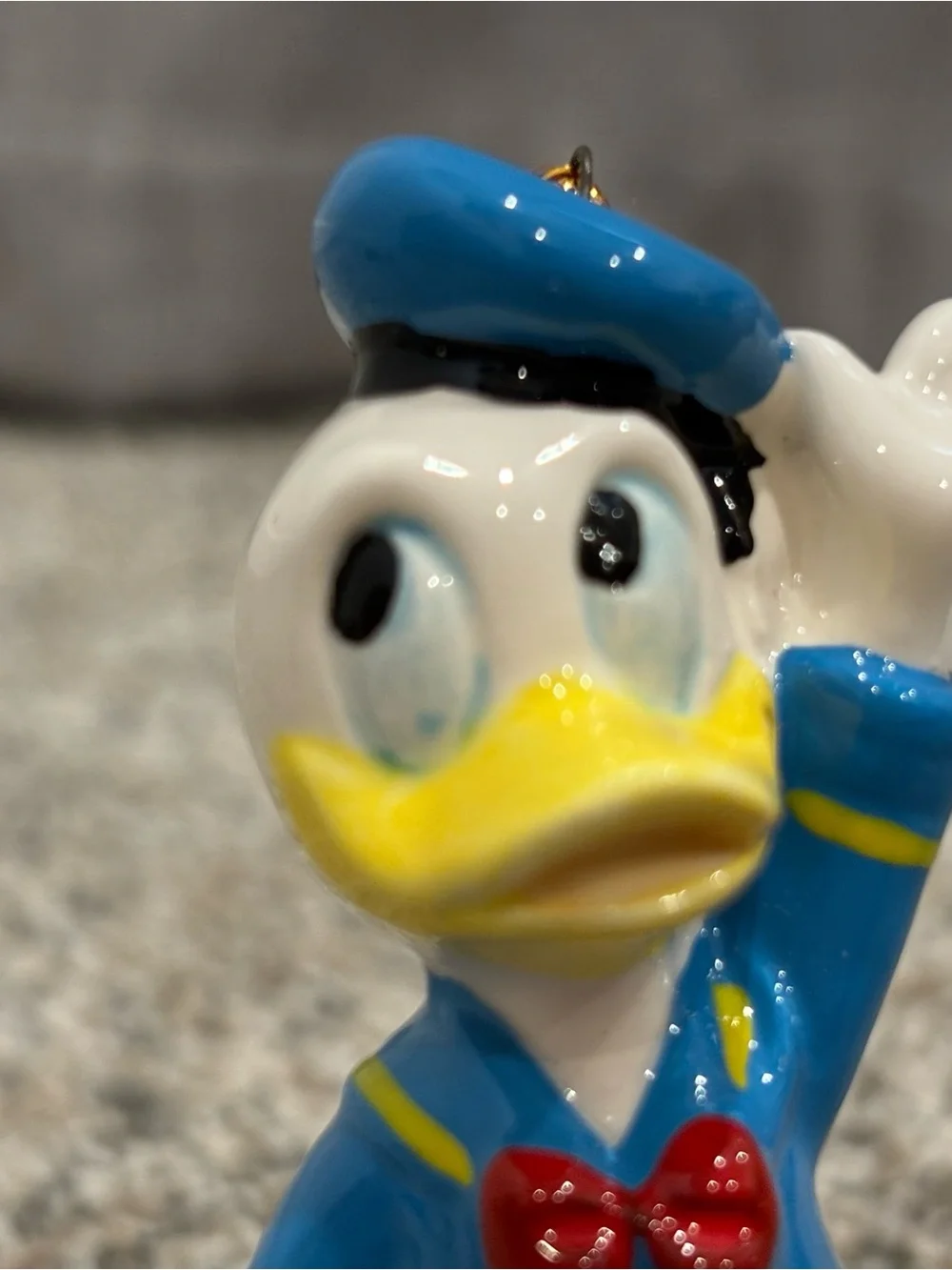 Vintage Disney Donald Duck Christmas Ornament Made in Malaysia Collectible